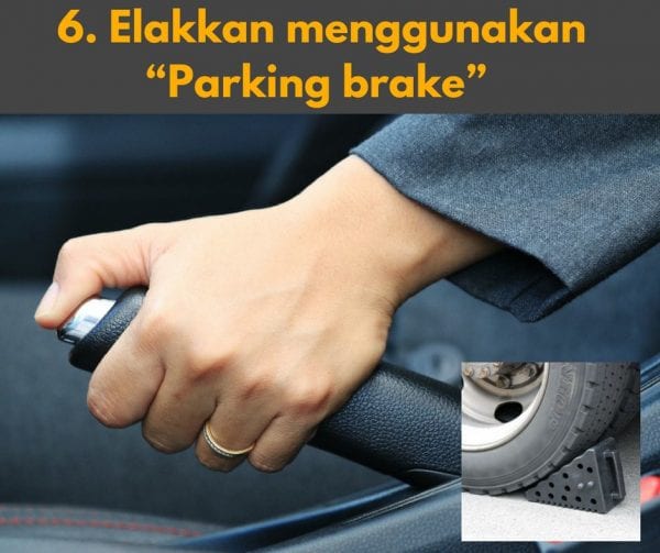 tip-penjagaan-kereta-elak-parking-brake